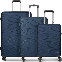 Franky Dallas 3.0 Set de valises à 4 roulettes 3 pièces avec soufflet d'extension  Modéle 2
