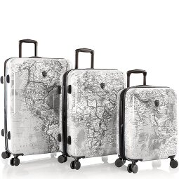 Heys Black Camo 4 roulettes Set de valises 3 pièces avec soufflet d'extension  Modéle 1