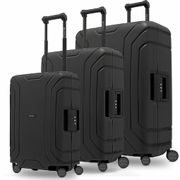 Redolz Essentials 15 Set de valises à 4 roulettes 3 pièces avec fermeture à trois points  Modéle 2