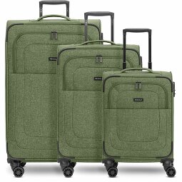 Redolz Essentials 12 THREE SET Set de valises à 4 roulettes 3 pièces avec soufflet extensible  Modéle 5