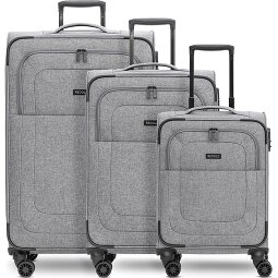 Redolz Essentials 12 THREE SET 4 roulettes Set de valises 3 pièces avec soufflet d'extension  Modéle 3