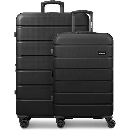 Saxoline Miami 4 roulettes Set de valises 2 pièces avec soufflet d'extension  Modéle 1