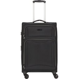 d&n Travel Line 9204 4 roues Valise cabine M 66 cm avec soufflet d'extension  Modéle 4