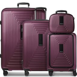 Redolz Essentials14 Set de valises à 4 roulettes Beautycase 4pcs avec soufflet extensible Laptopfach  Modéle 1