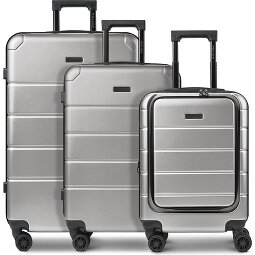 Police Dublin 4 roues Set de valises 3 pièces avec soufflet d'extension  Modéle 3