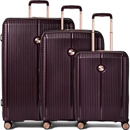 Polestream Paris 4 roulettes Set de valises 3 pièces avec soufflet d'extension  Modéle 1