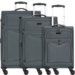 d&n Travel Line 9204 4 roues Set de valises 3 pièces avec soufflet d'extension  Modéle 2