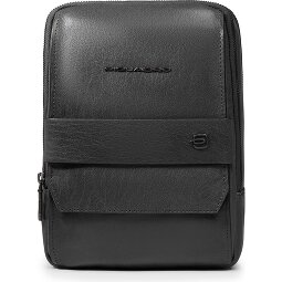 Piquadro Solm Sac à bandoulière Cuir véritable 25 cm  Modéle 1