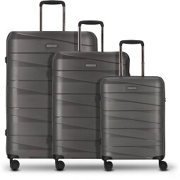 Redolz Essentials 10 3-SET 4 roulettes Set de valises 3 pièces  Modéle 4