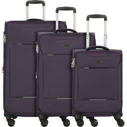 Worldpack Victoria Set de valises à 4 roulettes 3 pièces avec soufflet d'extension  Modéle 1