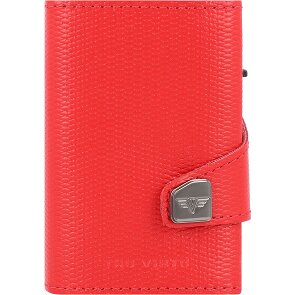 Tru Virtu Click & Slide Porte-cartes de crédit Porte-monnaie RFID en cuir 6,5 cm