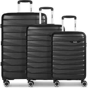 Bench Paris 4 roulettes Set de valises 3 pièces avec soufflet d'extension