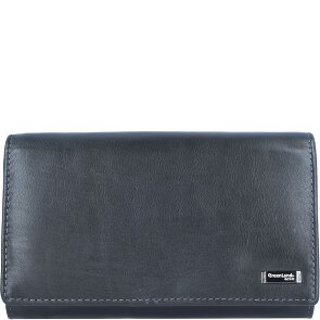 Greenland Nature Black Nappa Porte-monnaie en cuir RFID 16 cm