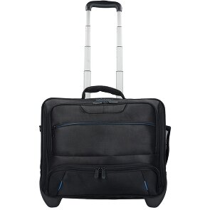 Dermata 2 roues Valise business 38 cm Compartiment ordinateur