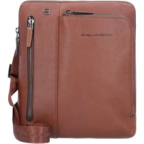 Piquadro Black Square Sac à bandoulière en cuir 24 cm