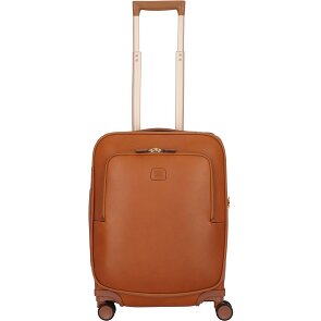Bric's Life Pelle 4 roulettes Trolley de cabine 55 cm