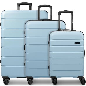 Saxoline Miami 4 roulettes Set de valises 3 pièces avec soufflet d'extension