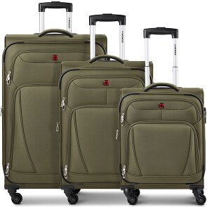 Wenger Beaumont 4 roulettes Set de valises 3 pièces avec soufflet d'extension