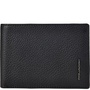 Piquadro Porte-monnaie Protection RFID Cuir véritable 13 cm