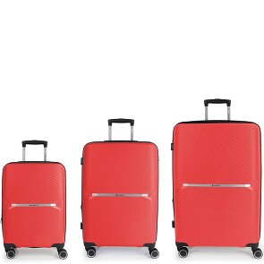 Gabol Kume 4 roulettes Set de valises 3 pièces avec soufflet d'extension