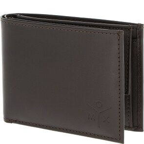 oxmox Leather Porte-monnaie Protection RFID Cuir véritable 11 cm