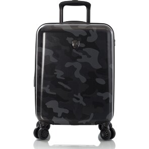 Heys Black Camo 4 roulettes Trolley de cabine S 53 cm avec soufflet d'extension