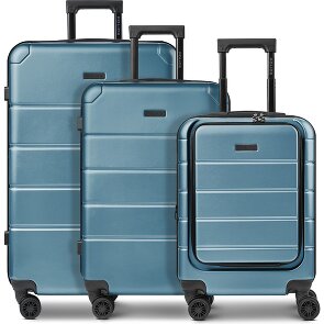 Police Dublin 4 roues Set de valises 3 pièces avec soufflet d'extension