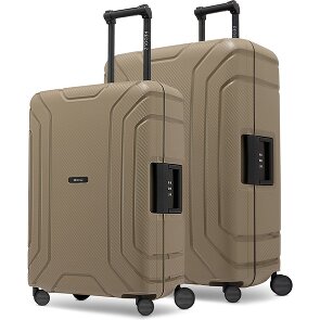 Redolz Essentials 15 Set de valises à 4 roulettes 2 pièces avec fermeture à trois points