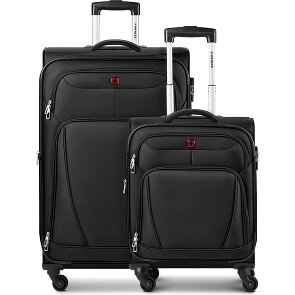 Wenger Beaumont 4 roulettes Set de valises 2 pièces avec soufflet d'extension