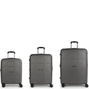 Gabol Montreal 4 roulettes Set de valises 3 pièces avec soufflet d'extension