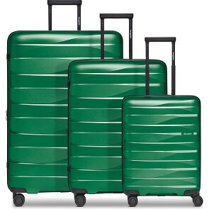 Bergpfeil Travel Set de valises à 4 roulettes 3 pièces avec soufflet extensible
