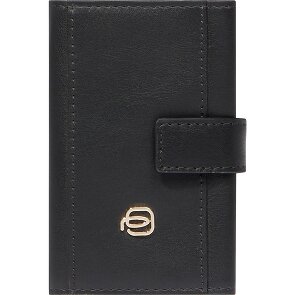 Piquadro Circle Étui pour cartes de crédit Protection RFID Cuir véritable 6.5 cm