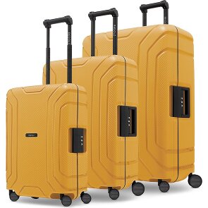 Redolz Essentials 15 Set de valises à 4 roulettes 3 pièces avec fermeture à trois points