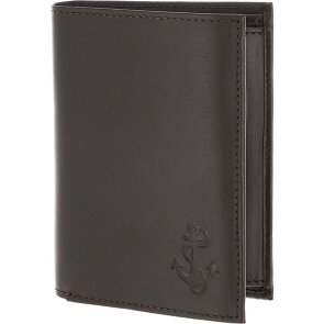 oxmox Leather Porte-monnaie Protection RFID Cuir véritable 10 cm