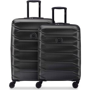Delsey Paris Set de valises Meteor à 4 roues, tailles M et L, avec soufflet d'extension
