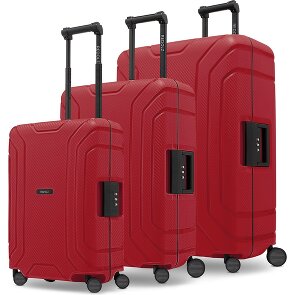 Redolz Essentials 15 Set de valises à 4 roulettes 3 pièces avec fermeture à trois points