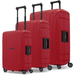 Redolz Essentials 15 Set de valises à 4 roulettes 3 pièces avec fermeture à trois points