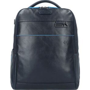 Piquadro Blue Square Revamp Sac à dos professionnel Cuir véritable 37 cm Compartiment ordinateur