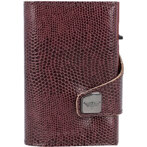 Tru Virtu Click & Slide Porte-cartes de crédit RFID en cuir 6,5 cm