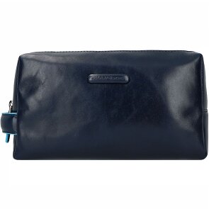 Piquadro Blue Square Trousse de toilette Cuir véritable 25 cm