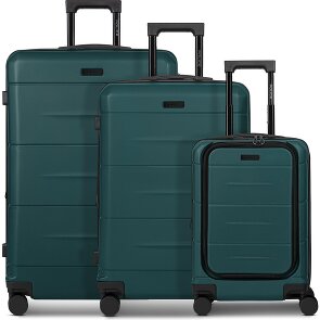 Police London 4 roues Set de valises 3 pièces avec soufflet d'extension