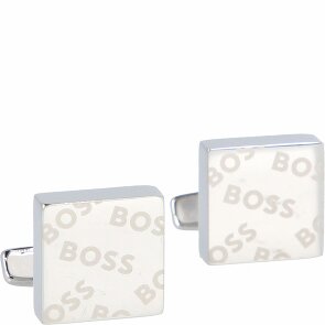 Boss Boutons de manchette Cross en acier inoxydable 1,5 cm