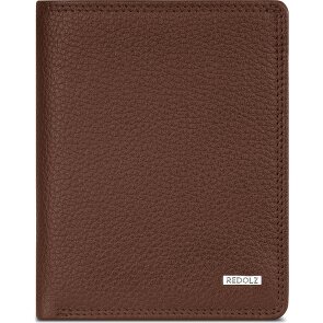 Redolz Leather Essentials HF Porte-monnaie en cuir RFID 9,5 cm dépliable