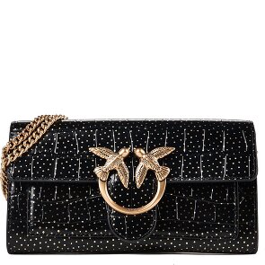 PINKO Love One Portefeuille d'embrayage Cuir véritable 19 cm