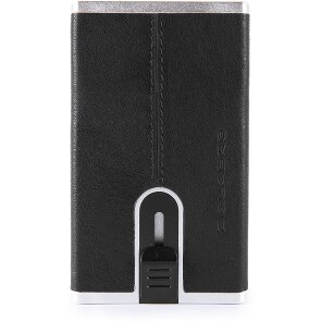 Piquadro Black Square Porte-cartes de crédit RFID en cuir 6 cm