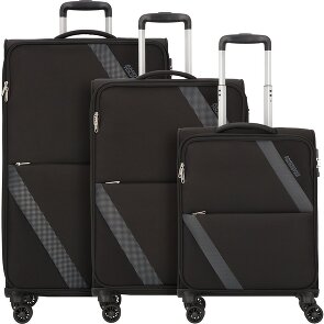 American Tourister Star Max 4 roulettes Set de valises 3 pièces avec soufflet d'extension