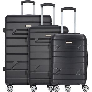 Nowi Bergamo 4 roulettes Set de valises 3 pièces