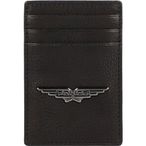 Police PT150-08536 Porte-cartes de crédit en cuir 7 cm avec pince à billets