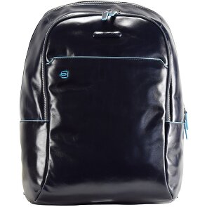 Piquadro Blue Square Sac à dos en cuir 39 cm Compartiment pour ordinateur portable