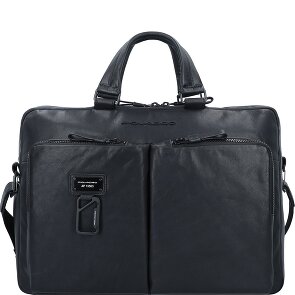 Piquadro Harper Attaché-case Cuir véritable 40 cm Compartiment ordinateur